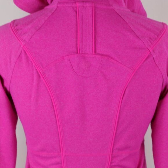 Athleta Rishi Women's XS Pink Full Zip Hooded Thigh Length Activewear Jacket - Picture 5 of 10